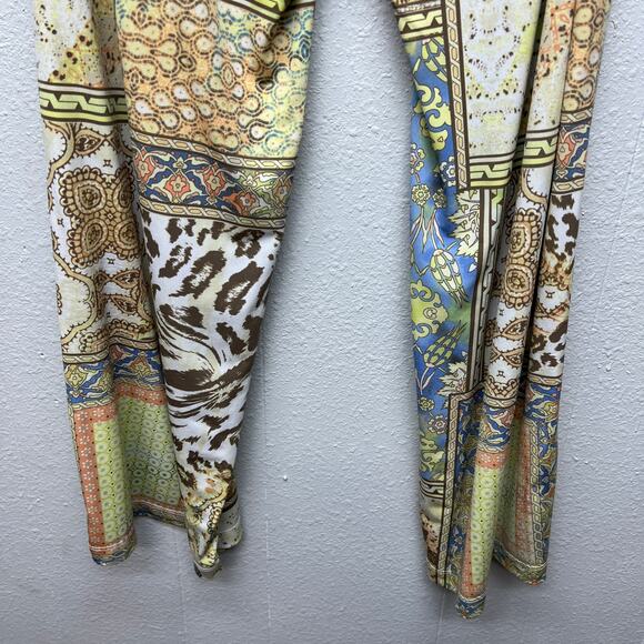 Chico's Patchwork Pull On Womens Pants Large Bohemian Free Spirited Hippie Beach - Picture 10 of 16